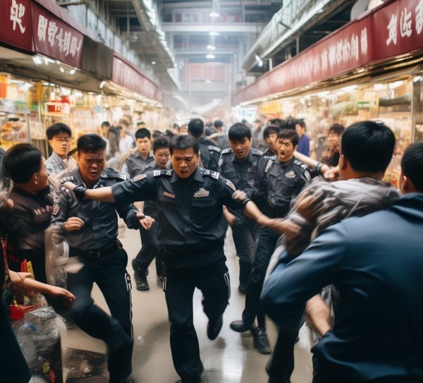 宁波长三角商贸城内发生打架事件 警方迅速处置维护秩序